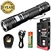 LED Tactical Flashlight CREE High Powered High Lumens USB Rechargeable Zoomable Flashlight