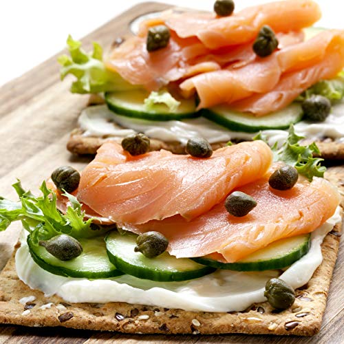 Flatbread Cracker-5.29 Oz Box- Fiber and Protein Rich, Vegetarian, Low Carb, Healthy Scandinavian/ Norwegian Style Crispbread- Slimming Daily Snack, Kosher- Made in the USA
