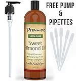 Therapeutic Grade Sweet Almond Oil 16 OZ Cold Pressed