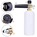 AYOGU Foam Cannon Adjustable Snow Foam Lance with 1/4 Quick Connector Foam Blaster for Pressure Washer Gun 1 Liter Bottle,5 Pressure Washer Nozzles for Cleaning (Foam Cannon with 5 Nozzles)