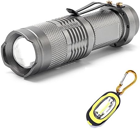 Tronsnic Cree Q5 LED Flashlight 350 Lumens Mini Tactical Handheld Torch Portable Adjustable Zoomable Light Lamp 7W 350LM