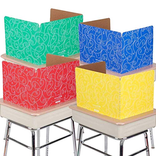 Really Good Stuff Standard Privacy Shields for Student Desks Set of