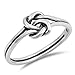 Celtic Knot Criss Cross Woven Thumb Ring New 925 Sterling Silver Band Sizes 3-10