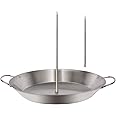 Mydracas Vertical Stainless Steel Skewer Brazilian Barbecue Skewer Stand Removable Grilling Meat Spit for Roasting Meat Steak Whole Chicken Sausage