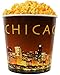 Signature Popcorn - Gourmet 1-Gallon Gold Chicago Skyline Reusable Plastic Bucket Tin - Cheddar Cheese Popcorn - Holiday, Party & Corporate Gift