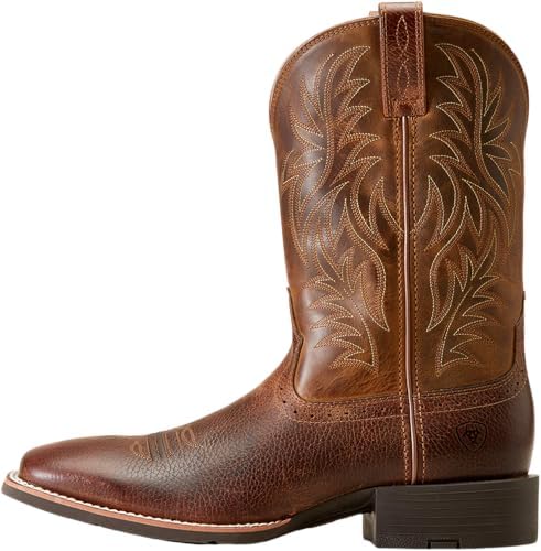 Amazon.com | ARIAT BMVY9 Mens Layton Western Boot Weathered  display picture 3