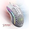 Redragon-M808-Storm-Lightweight-RGB-Gaming-Mouse-85g-Ultralight-Honeycomb-Shell-12400-DPI-Optical-Sensor-7-Programmable-Buttons-Precise-Registration-Super-Lite-Cable-White Redragon M808 Storm Ultralight Wired Gaming Mouse, 85g Lightweight Honeycomb Shell - Adjustable DPI Up to 12,400…