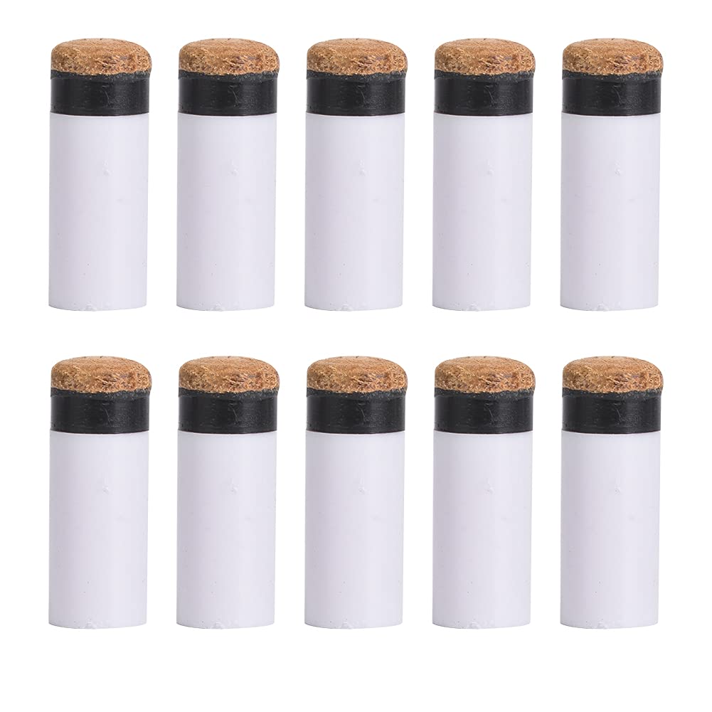 Akozon e Tips Pool Tips 10Mm Pool Tips Kit,10Pcs Snooker Pool Pole Tip Billiards Rod Stick Replacement Parts Repair Tool Supplies Accessories10Mm (12mm)