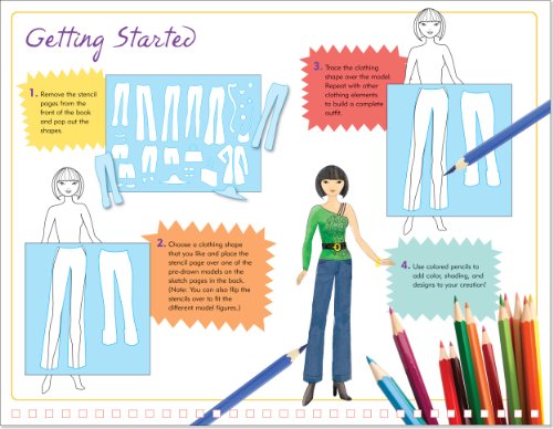 Fashion Designer Sketch Pad (Fashion Sketch Kit) (Young Artist (Peter Pauper Press))
