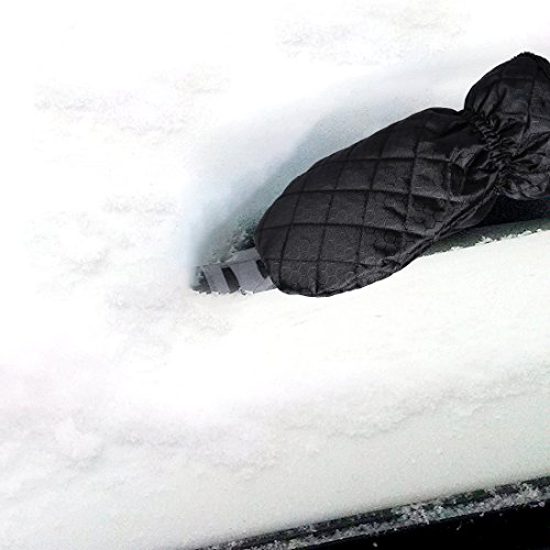 Ice Scraper Mitt Snow Brushes Snow Scrapers for Car Warm Snow Gloves Waterproof Snow Shovel Auto Snow Brush Auto Ice Scraper Scratch Free Auto Snow Removal Shovel Glove Black