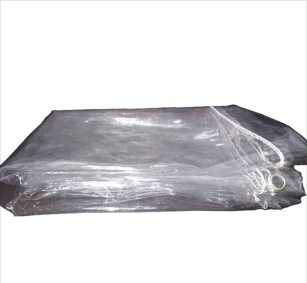 DENGDAI Transparent waterproof cloth, multifunctional outdoor tent garden flower agricultural waterproof cloth 420 g/m ²,1.1m×1.6m
