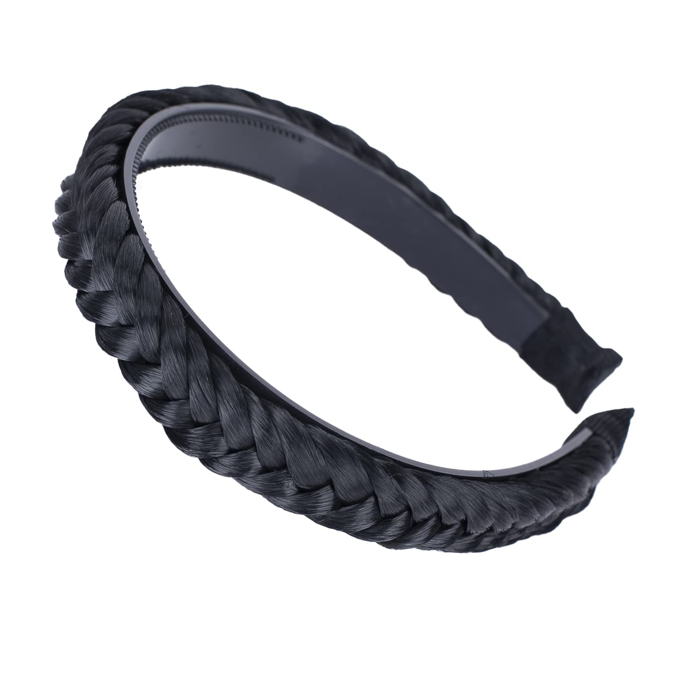 CAISHA Headband Ponytail Braided Hair piece Hair band Hair Accessories Black HHR11