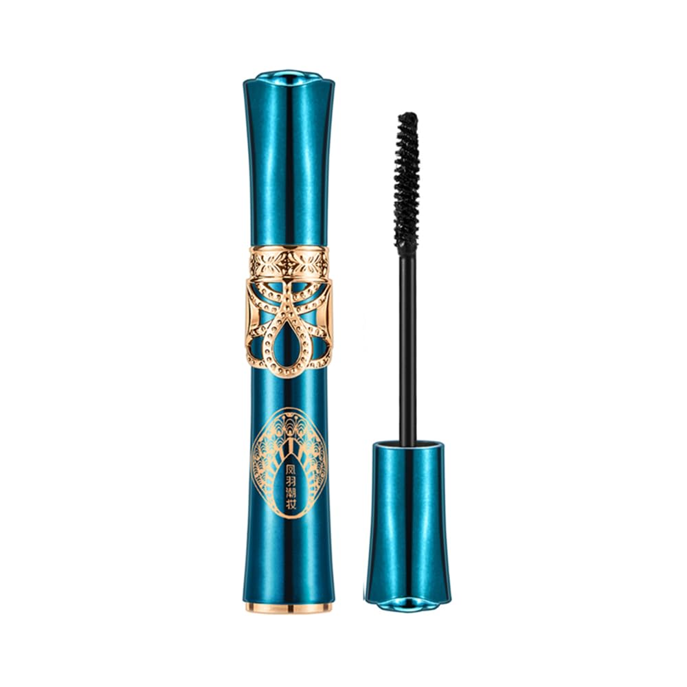 Natural Thickening Long Lasting Mascara, Waterproof Smudge Proof Quick Setting Lash Mascara, No Clumping, Black, Keep All Day(1 Pcs)