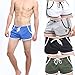 NEARTIME Men's Fitted Shorts, Bodybuilding Workout Gym Running Loose Athletic Shorts Tight Lifting Sport Casual Pant