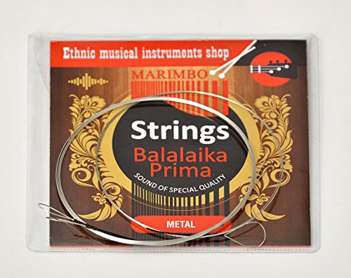 Balalaika Strings Prima Balalaika 3 String Set Steel Strings Russian Balalaika Strings - Thumbnail 2