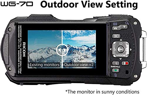 RICOH WG-70 Orange Compact 16 Mp, Étanche 14 Mètres, Résistant aux Chocs (1, 60 m), mode sous-Marin avec Éclairage LED…