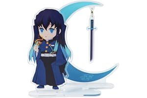 XMKMHomeLove Demon Slayer Kimetsu no Yaiba Tokitou Muichirou Cosplay 10cm(3.93 in) Stand Figure Acrylic Model Plate Desk Deco