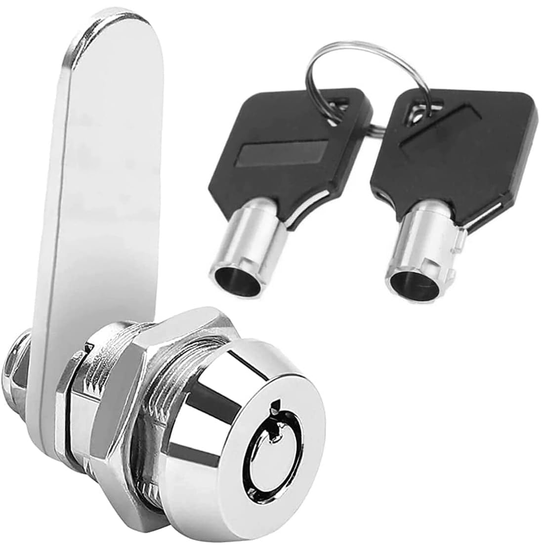 Litensh Thread Tubular Cam Lock 16mm, 5/8" Mailbox Locks Cabinet Cylinder Lock for Door Drawer Cupboard Letterbox with Keys Alike — image 1