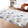 2x3ft-Large-Area-Rugs-for-Living-Room-Nautical-Tropical-Ocean-Collection-Area-Runner-Rugs-Non-Slip-Bedroom-Carpets-Hallways-Rug-Outdoor-Indoor-Nursery-Rugs-Decor-Anchor-Starfish-Shell-Seahorse 2x3ft Large Area Rugs for Living Room, Nautical Tropical Ocean Collection Area Runner Rugs Non Slip Bedroom Carpets Hallways Rug, Outdoor Indoor Nursery Rugs Décor, Anchor Starfish Shell Seahorse