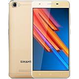 HAWEEL H1 Pro 5 inch FDD LTE Android 6.0 Unlocked Smartphones (NOT at&amp;t Verizon) with RAM 1GB ROM 8GB, HD 5MP Camera WIFI Bluetooth Quad Core Dual SIM Dual Camera for Kids Senior Elderly (Gold)