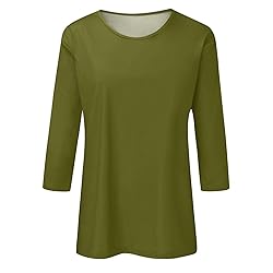 3/4 Sleeve Shirts for Women Summer Lightweight