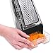 Fullstar Cheese Box Grater Shredder with Catch Food Container Base and 3 Interchangeable Stainless Steel Blades