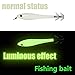 Sougayilang Luminous Squid Jigs Light umbrella Stainless Steel hook hard fishing lures 1.5 Squid Octopus Bait Lure jigging pack of 5