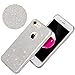 ERAGLOW iPhone 7 Case,iPhone 8 case, iPhone 7 8 Back Cover Shinning Protective Bumper Sparkle Bling Glitter Case for 4.7 inches iPhone 7 & 8(Silver)