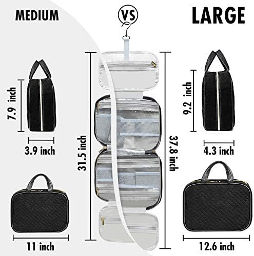 Hanging Toiletry Bag for Women, Travel Makeup Bags Organizer for Accessories Toiletries, Full Sized Container 6 Hanging Toiletry Bag for Women, Travel Makeup Bags Organizer for Accessories Toiletries, Full Sized Container