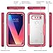 i-Blason LG V30 Case, [Heavy Duty Protection] [Clear Back] [Magma Series] Shock Reduction/Full Body Bumper Case with Built-in Screen Protector for LG V30/ V30 Plus /V30S 2017 (Pink)