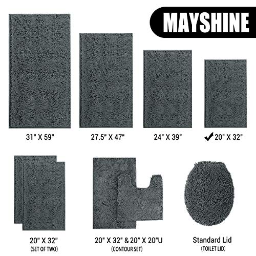 4 MAYSHINE+Non+Slip+Machine+Washable+Absorbent+Microfibers