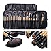Vander Makeup Brush Set 24pcs Essential Cosmetics with Case Premium Pieces Professional Makeup Brushes, Powder Eyeliner Eye Shadow Lip Foundation Blush Brushes (wood)