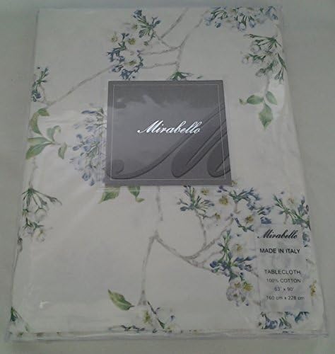 Mirabello Tavola Italiana Luxury Linens FIORI DI CILIEGIO Tablecloth 63 X 90 by Mirabello
