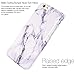 iPhone 6s Case, White Marble Creative Design, BAISRKE Slim Flexible Soft Silicone Bumper Shockproof Gel TPU Rubber Glossy Skin Cover Case for Apple iPhone 6 4.7 inch (2016) - Black