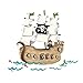 RoomMates RMK2042SLM Pirate Ship Peel and Stick Giant Wall Decals