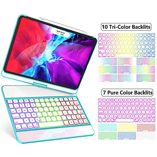GreenLaw iPad Mini 6 Case with Keyboard, 7 Color Backlit, Sensitive