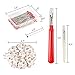 Zealor Sewing Set 600 Pieces Sewing Pins 38mm Multicolor Glass Ball Head Pins with Sewing Seam Ripper Pin Cushion and Soft Tape Measure for Dressmaking Jewelry Components Flower Decoration