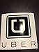 (Set of 2) Vinyl Cutting MAGNET Sign, Uber Logo with Uber Letters, Uber Sign, Car Magnet Sign(Vinyl Cutting Sign Not Print) for Your Uber Business (8 inches)