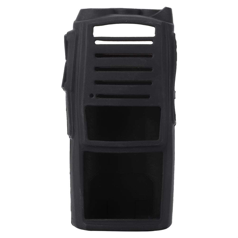 Soft Silicone Two-Way Radio Holster Case Protection for Baofeng UV82 Walkie Talkies.(Black)