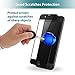 Klearlook [Crystal Series] HD Clear 9H Tempered Glass Screen Protector and Matte Back Flim for Apple iPhone 7 Plus, Black Frame (1+1 Pack)