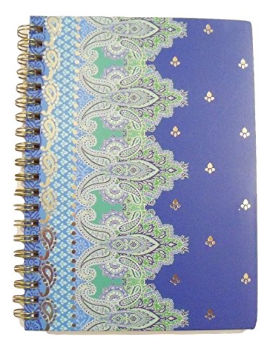 Carolina Pad Studio C College Ruled Foil Cover Spiral Notebook ~ Taj Mahal (Blue, Green and More; 5