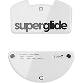 Superglide Glass Mouse Skates - Consistent Controllable Glide, Polished Round Edge, Super Balanced Gaming Mouse Feet with Dur