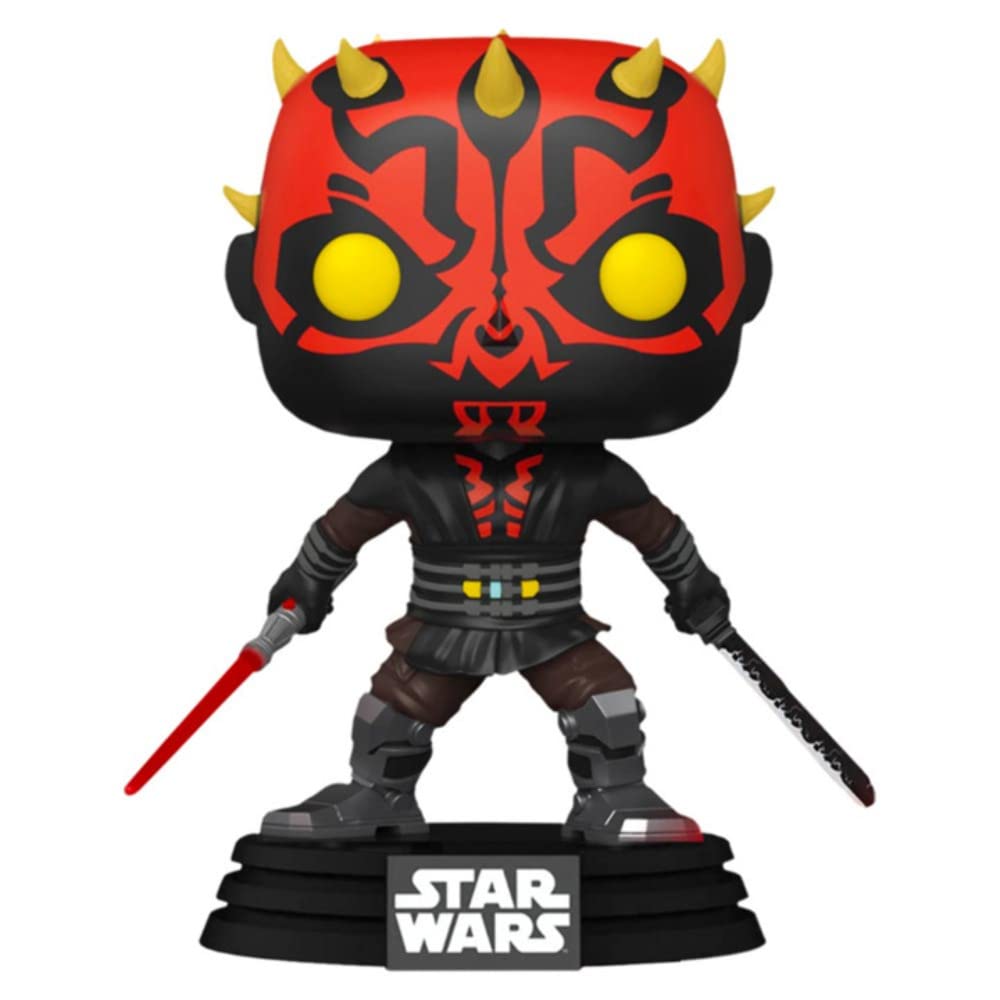 POP Funko Star Wars Clone Wars #450 Darth Maul with Darksaber Special Edition 56790, Red