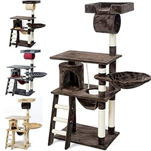 Kratzbaum Kletterbaum Katzenkratzbaum Katzen, Katzenbaum Katzenkorb Korb Baum (Brown)