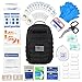 LINE2design Complete Molle Bag Kit – EMS Emergency Fully Stocked First Aid Trauma Backpack Kit – Advanced Safety Rescue Outdoor Medical Supplies – Perfect First Responder for Natural Disasters – Blackthumb 1