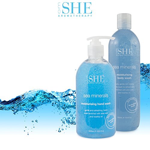 OM SHE Aromatherapy Moisturizing Hand Wash, Sea Minerals 500ml Vegan