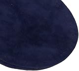 POFET 3 Pairs Sew On Suede Oval Elbow Knee Patches Brown Tan Blue view 6