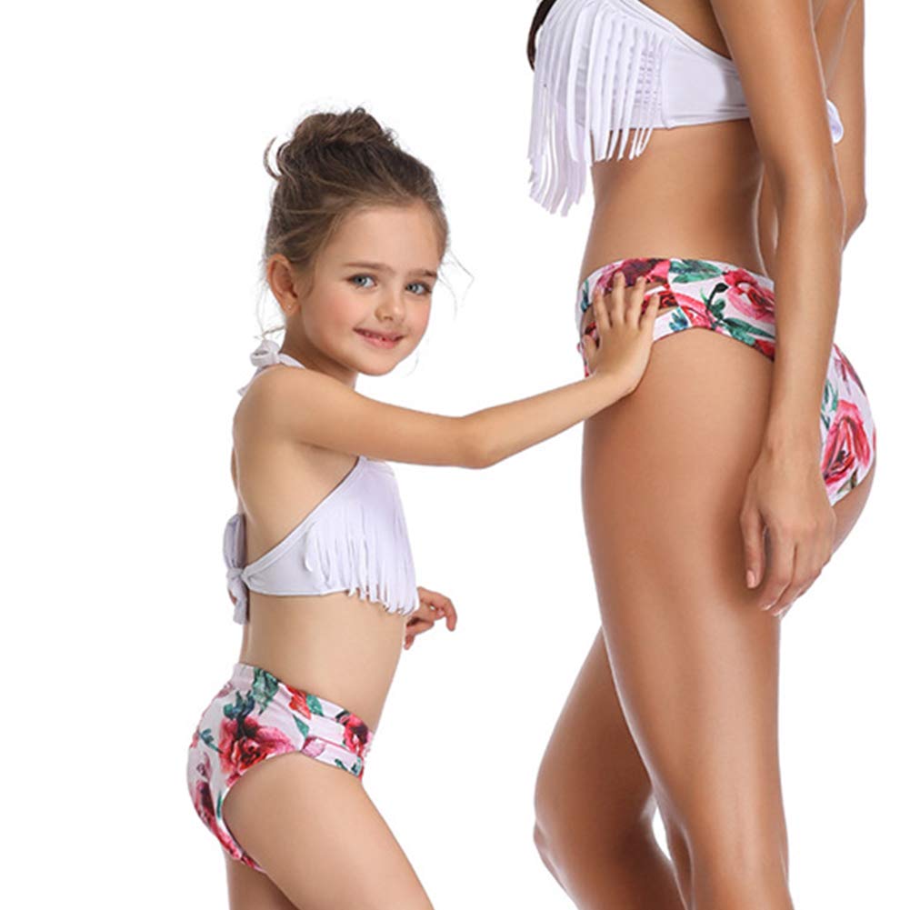 Ropa de baño Trajes de Dos Piezas Mamá e Hija Linda Split Familia PadreHijo Traje de Baño Borla Ropa de baño Trajes de Dos Piezas Mamá e Hija Linda Split Familia PadreHijo Traje de Baño Borla