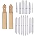 eBoot 24 Pieces Blending Stumps and Tortillions Set with 2 Pieces Sandpaper Pencil Sharpener for Student Sketch Drawing Accessories