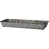 Primitives by Kathy 39710 Galvanized Rectangular Trays, Set of Two, Rustic Tin
